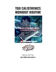 toji calisthenics workout pdf