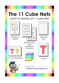 Naplan Olna Geometry 3d Shapes The 11 Nets Of A Cube Tpt