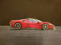 Recommended vehicles based on nadaguides.com audience feedback. Ferrari Sf90 Stradale 2020 Painting By Gavin Waldron Saatchi Art