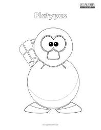 Select from 35554 printable crafts of cartoons, nature, animals, bible and many more. Cartoon Platypus Coloring Page Super Fun Coloring