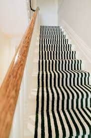 black and white thick stripe runner