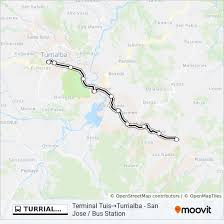 turrialba tuis route schedules stops