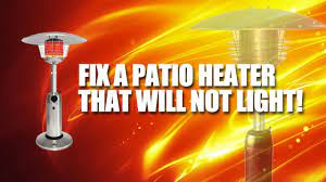 how to fix a tall patio heater that won