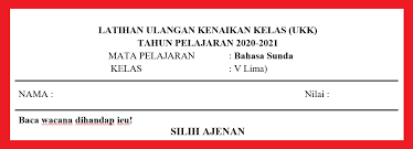 Soal ulangan harian bahasa jawa kelas iii semester 2. Soal Pat Bahasa Sunda Kelas 5 Semester 2 Tahun 2021 Info Pendidikan Terbaru