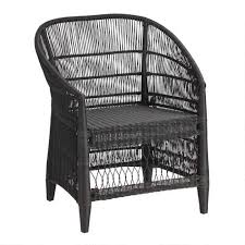 diani curved black wicker outdoor
