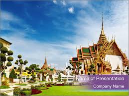 Buddhist Temple In Thailand Powerpoint Template Infographics Slides