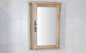 Solid Oak Wall Mounted Bathroom Cabinet