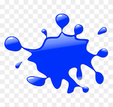 Watercolor Painting Blue Blue Splash