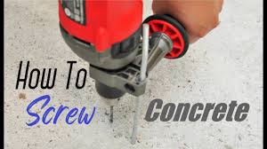how to drill into concrete easy