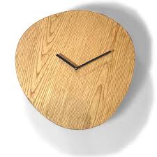 Morii Minimal Oak Wooden Wall Clock