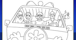 See the following mysteries below Scoob Mystery Machine Coloring Page Mama Likes This