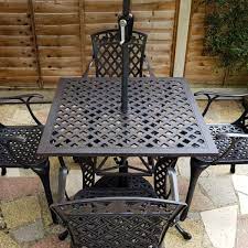 lucy 4 seater garden table chairs