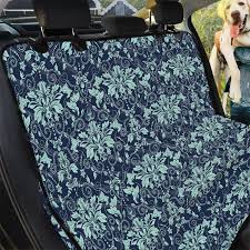 Blue And Teal Damask Pattern Print Pet