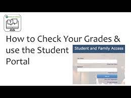 your grades use the student portal
