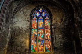 hd wallpaper church window colorful