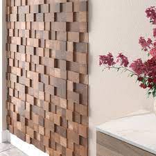 Wooden Cube Panel Wooden Wall Tiles For