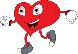 Image result for heart running clipart