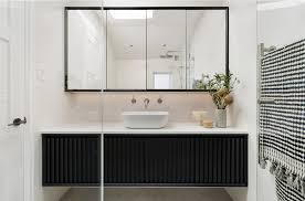 Black Custom Made Bathroom Vanity