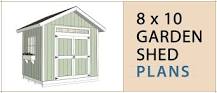 What material is needed to build a 8x10 shed?