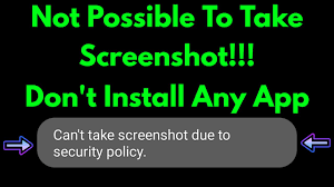 take screenshot of restricted apps