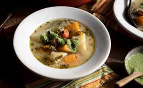 peruvian cheesy potato soup with y