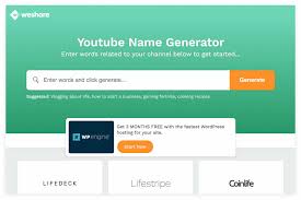 This is where our free tool on this page can help you. Free Youtube Channel Name Generator Genarate 1000 S Of Youtube Name Ideas