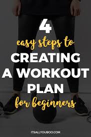 4 easy steps to creating a workout plan