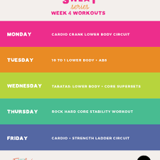 summer sweat series fitness plan week