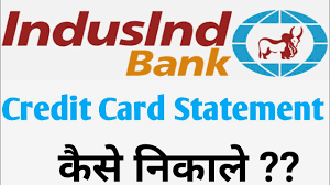 indusind credit card statement