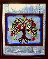 P 213 Stained Glass Hanging Panel