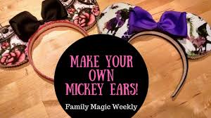 Make Your Own Mickey Ears A Disney Craft By Amanda