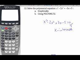 Ib Math Solving Polynomial Equations