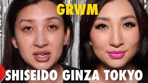 grwm shiseido tokyo ginza makeup try
