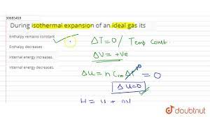 During isothermal expansion of an ideal gas its