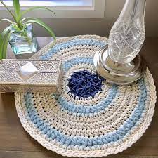 Crochet Round Placemats Bedside Table