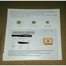 1 x orange holiday europe sim card with