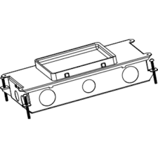 wiremold rfb2 1 gang 50 2 in steel