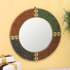 Colorful Glass Beaded Wall Mirror From