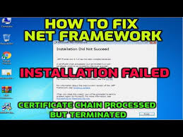 how to fix net framework 4 7 2 has not