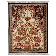 qum silk persian rug prayer carpet 2 3