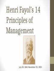 Use consulting services to tailor henri fayol's management theory to your business. Ppt 5fayol Principles Ppt Henri Fayols 14 Principles Of Management Henri Fayol He Was A French Mining Engineer The Nineteen Year Old Engineer Started Course Hero