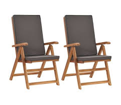vidaxl reclining garden chairs with