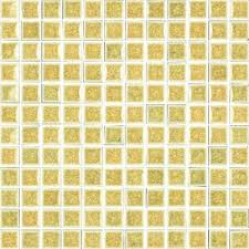 1x1 Harvest Yellow Le Glass Mosaic