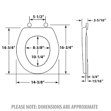 Round Regular Front Style Toilet Seats