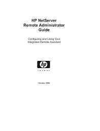 Hp Netserver Remote Administrator Guide Configuring And