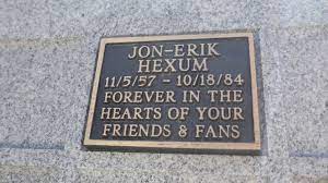 Jon-Erik Hexum Cenotaph Tribute Valhall ...