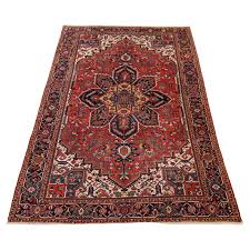 heriz semi antique room size rug red