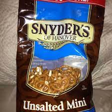 of hanover unsalted mini pretzels