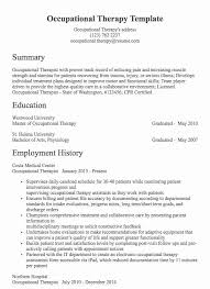 occupational therapy resume