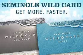 Use your membership card each time you play slots or table games to earn entries and qualify for promotional drawings. Seminole Wild Card Login Wild Card Seminole Cards